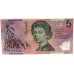 AUSTRALIA 2003 . FIVE 5 DOLLAR BANKNOTE . ERROR . MISSING MOST OF BLACK PRINT